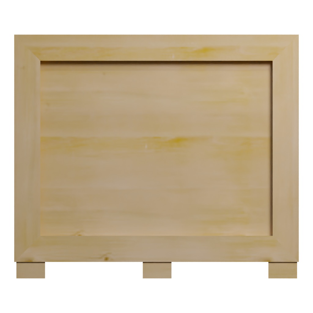 Back view of the Crate 3D model