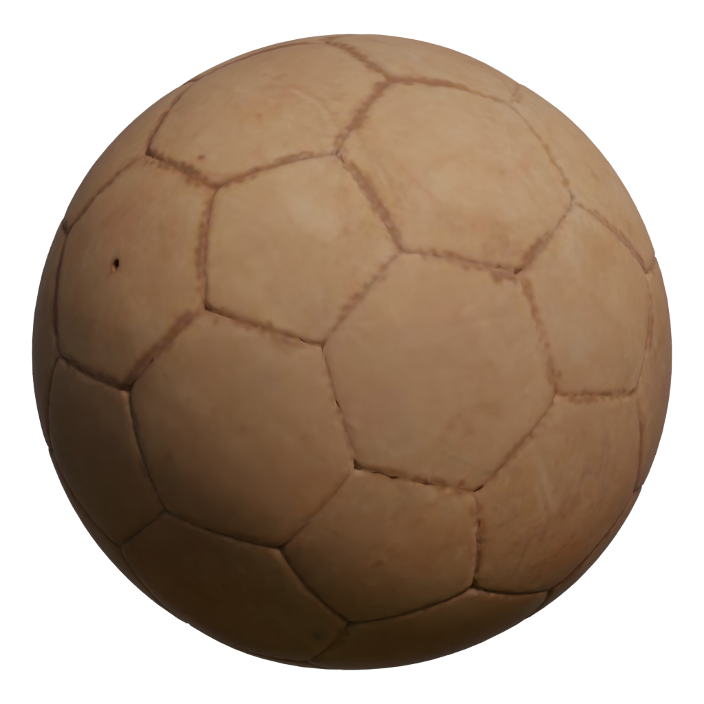 Front view of the Dirty Football 3D model