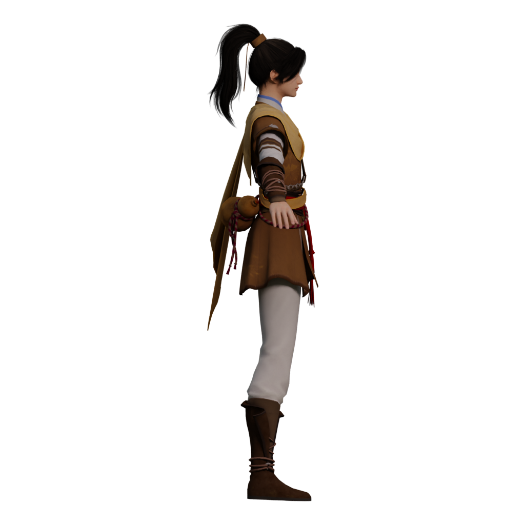 Right view of the Moonlight Blade Online Fashion Tyhgnan 3D model