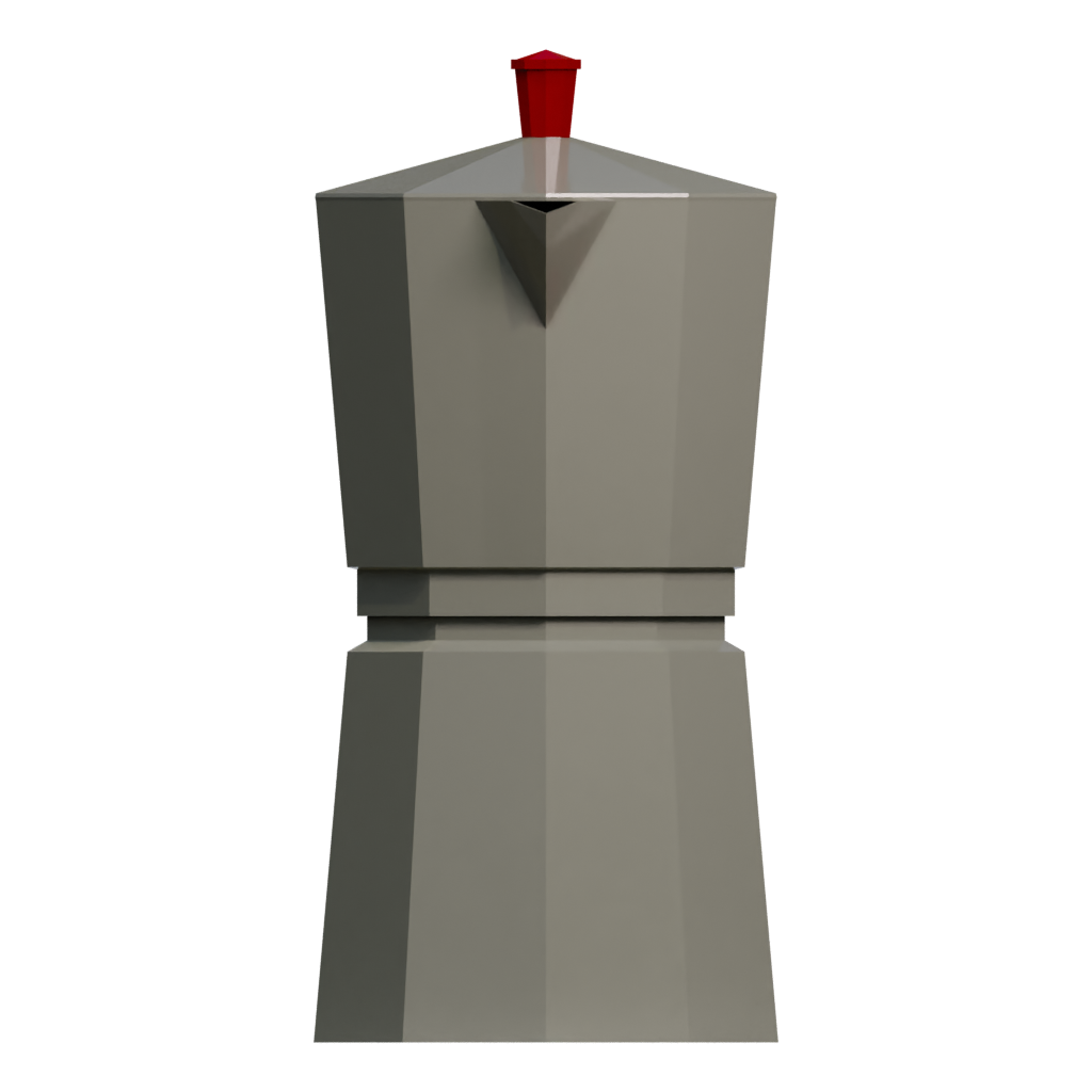 Front view of the Cofee 3D model