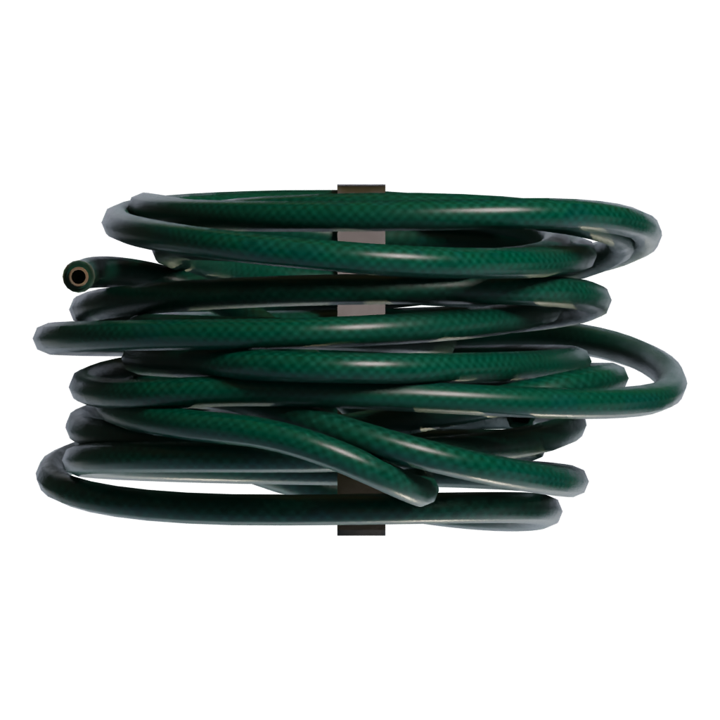Bottom view of the Garden Hose Wall Mounted 3D model