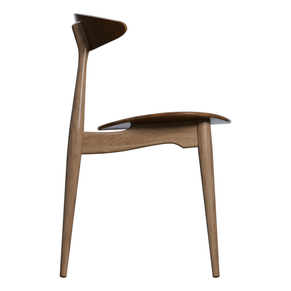 Right view of the Ch33Chair 3D model