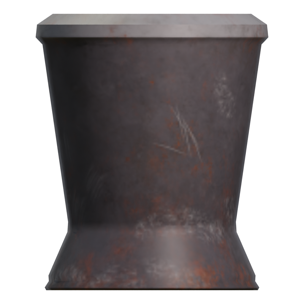 Right view of the Medieval Tavern Water Cup 3D model