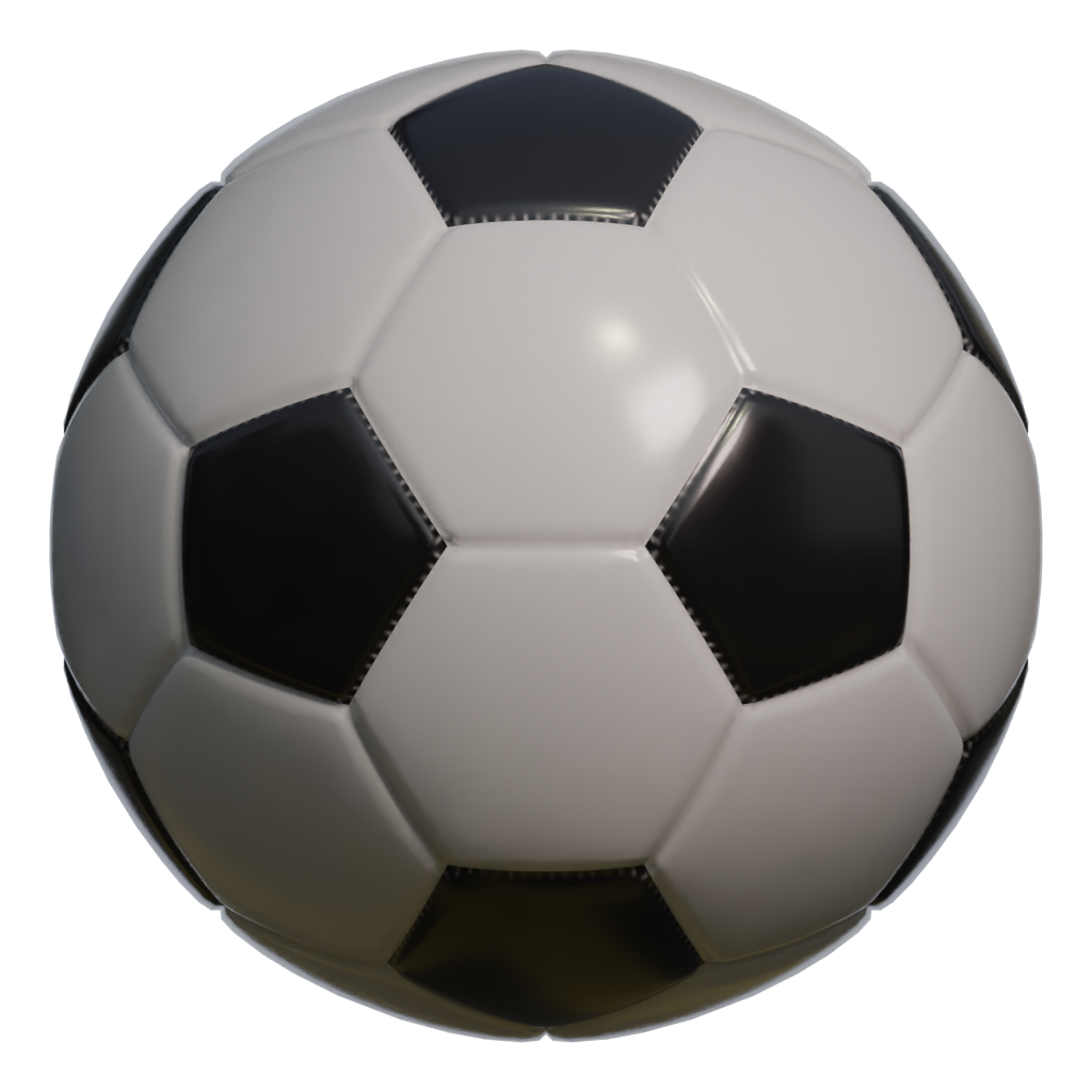 Back view of the Soccer Ball 3D model