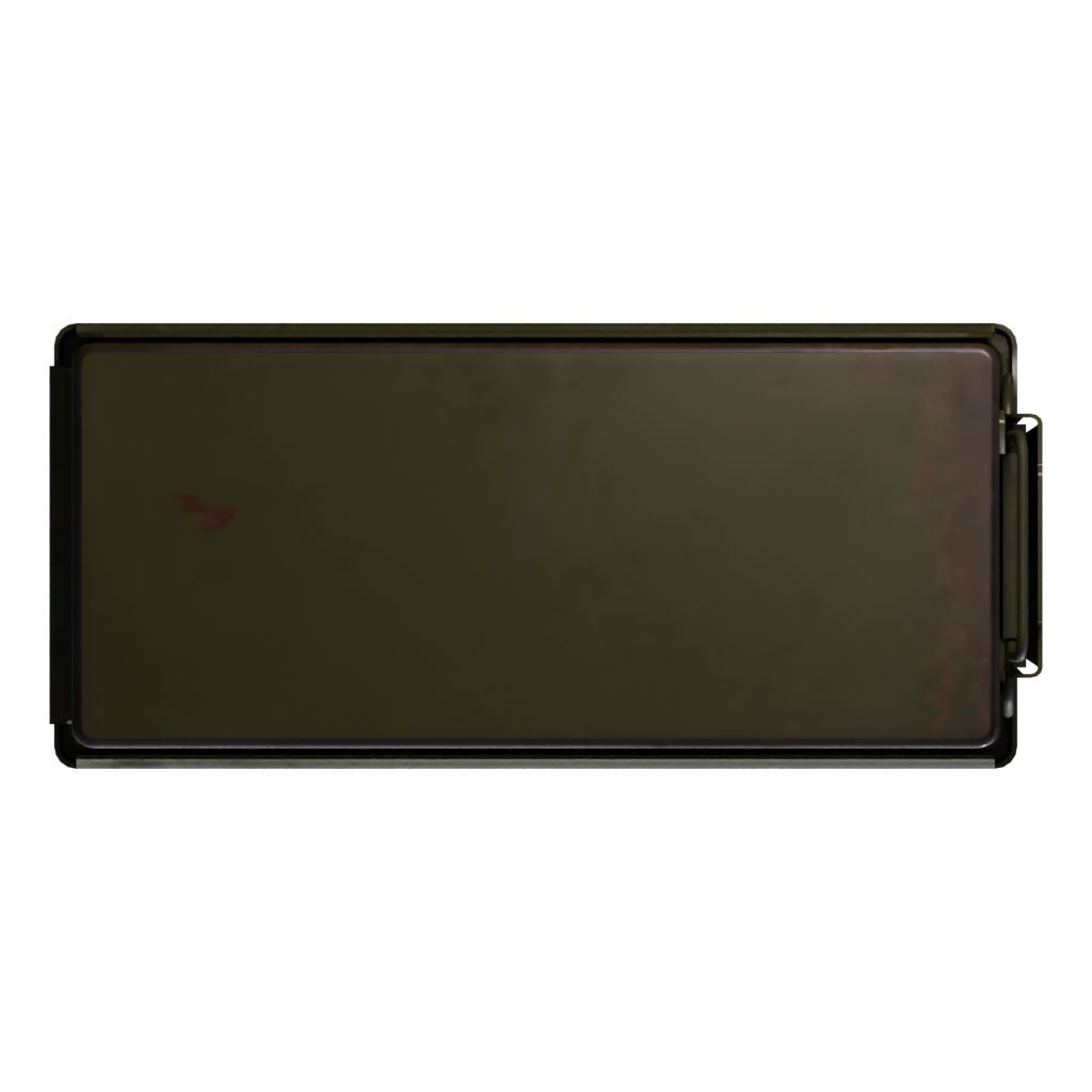 Bottom view of the Ammo Box 3D model
