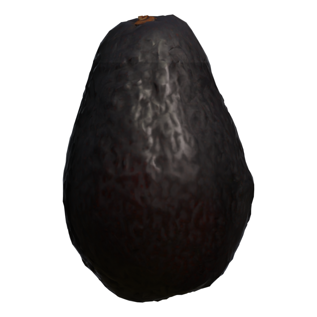 Back view of the Avocado 3D model
