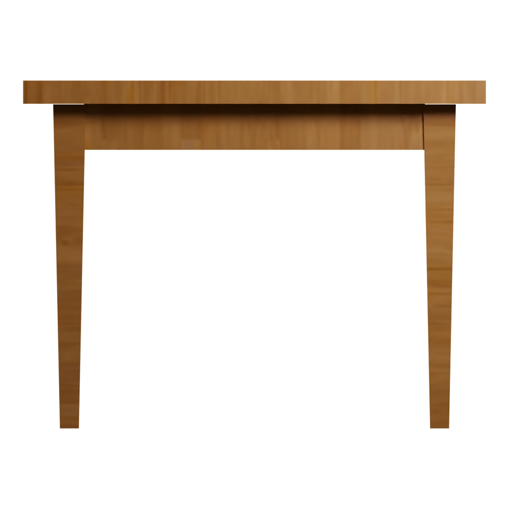 Right view of the Table For Kitchen Dining Room Wood Materal 3D model