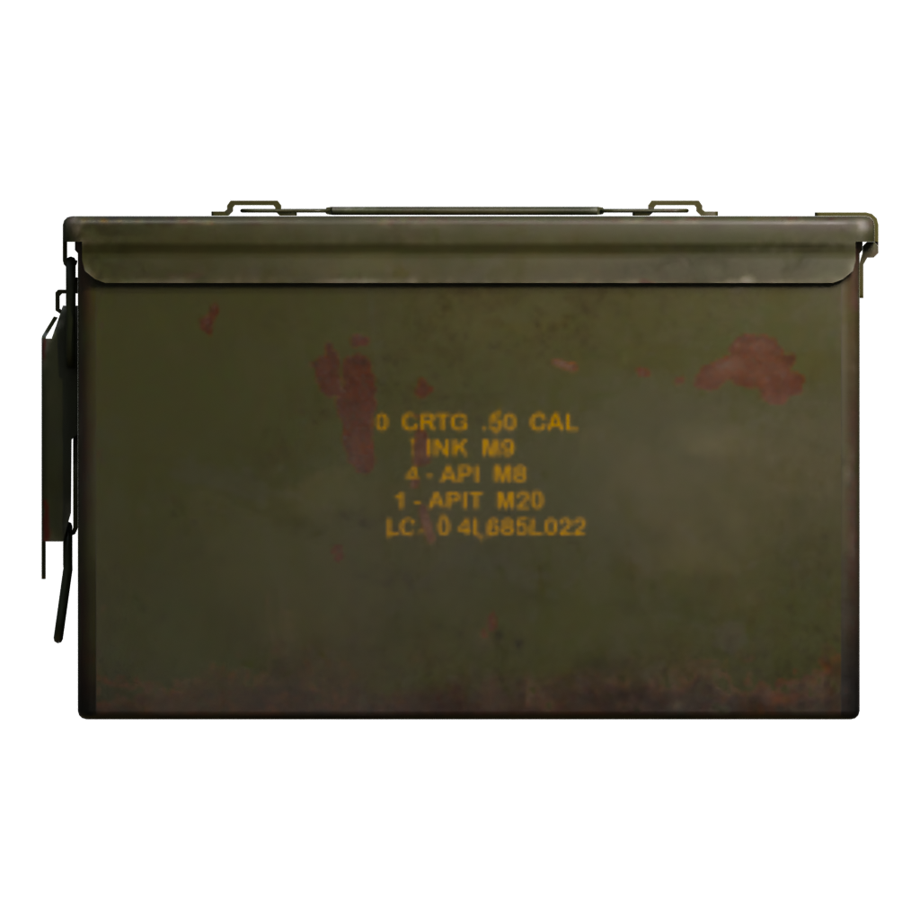 Back view of the Ammo Box 3D model