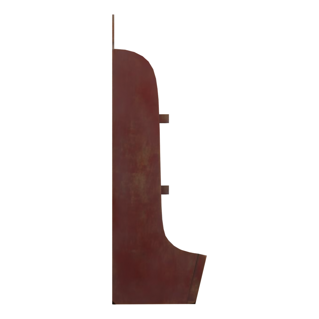 Right view of the Painted Wooden Shelves 3D model