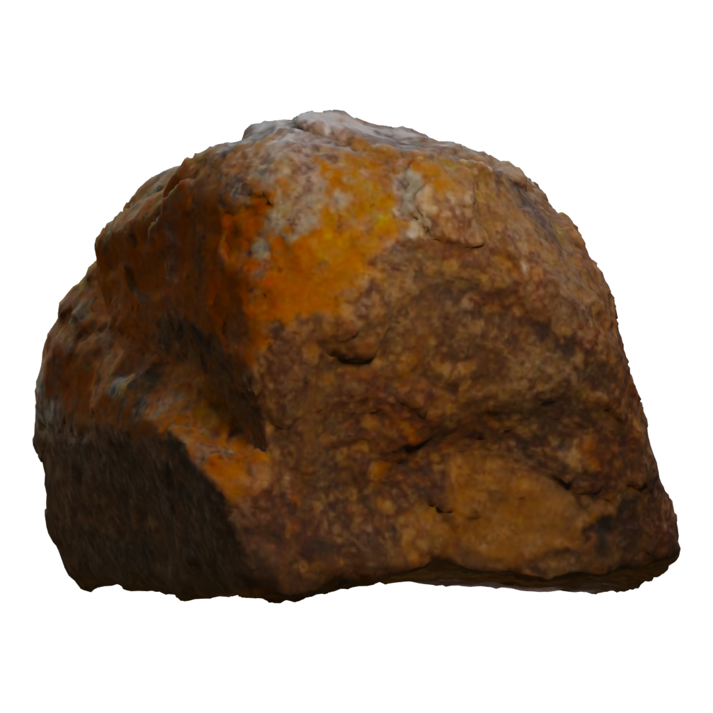Left view of the Namaqualand Boulder 3D model