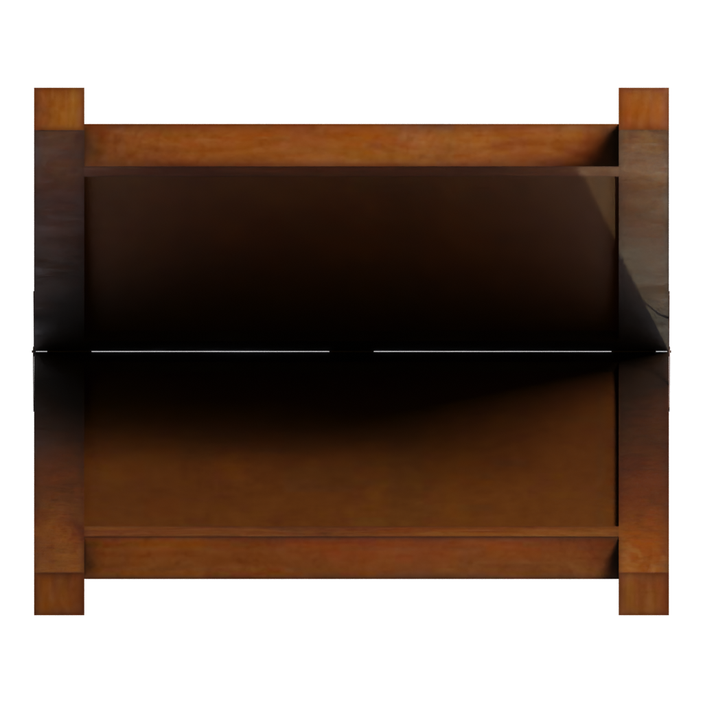 Bottom view of the Standing Chalkboard 3D model