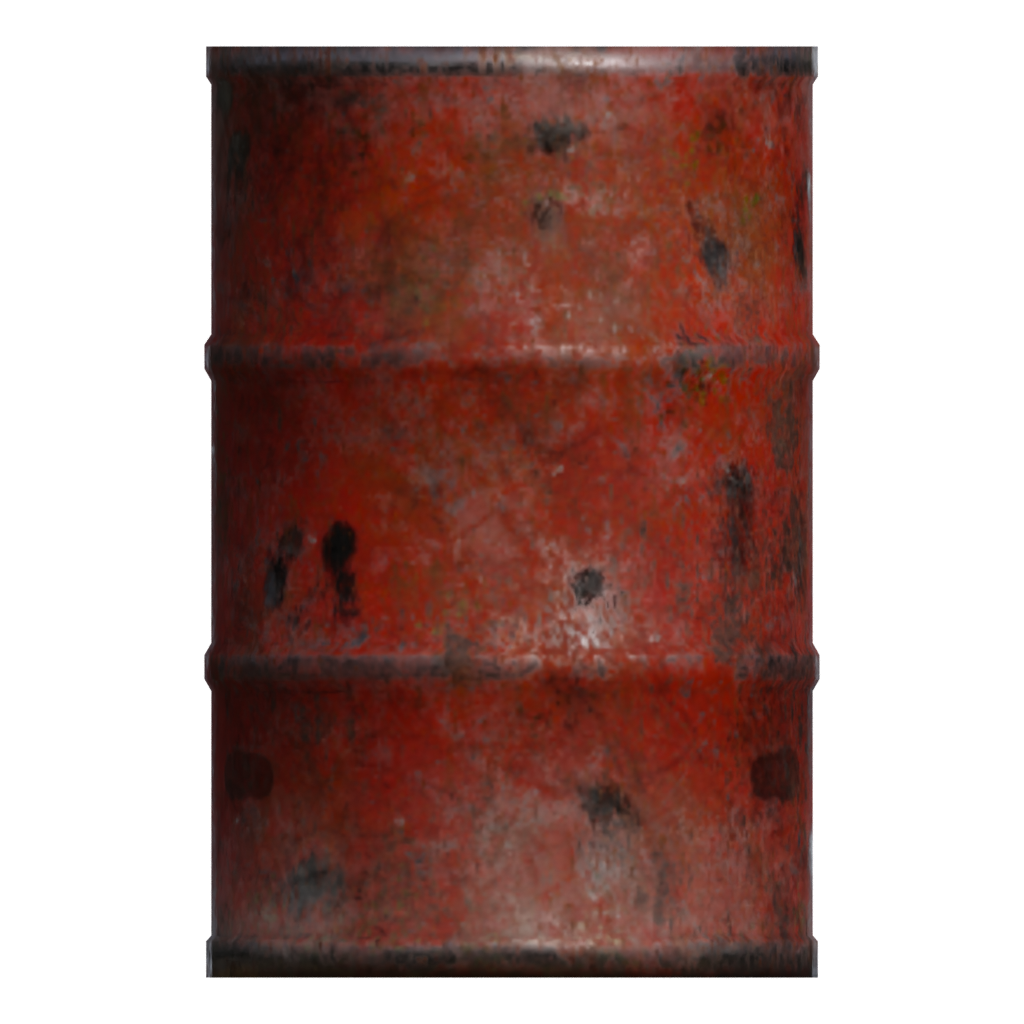 Front view of the Barrel 3D model