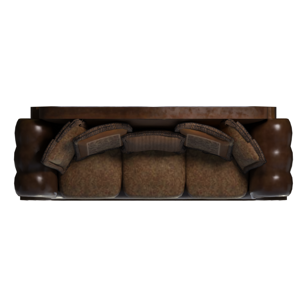 Top view of the Sofa 3D model