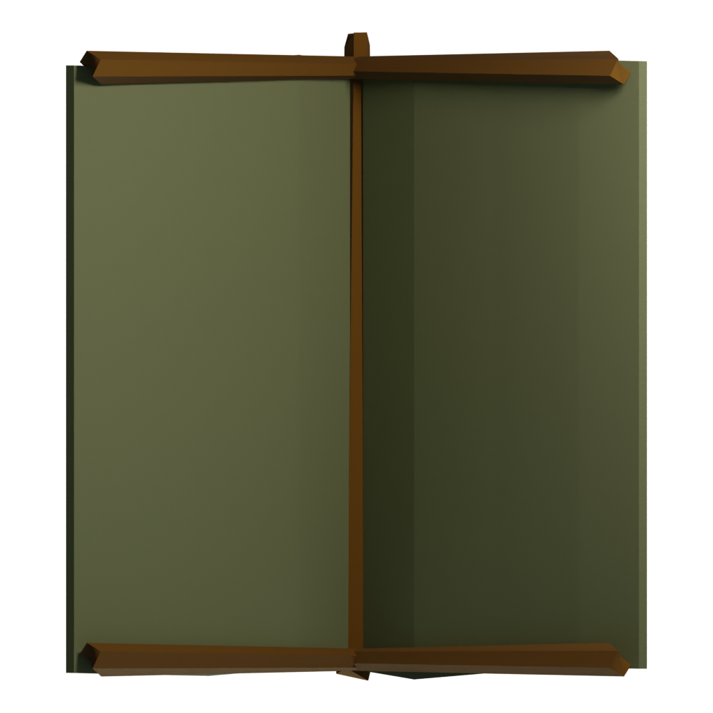 Bottom view of the Camp 3D model