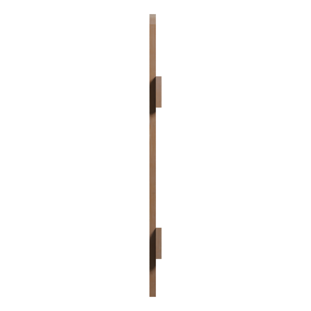 Left view of the Wood Fence 3D model