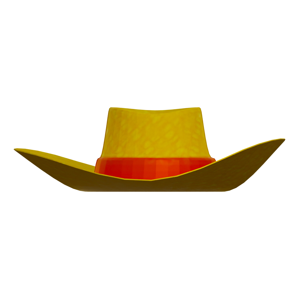 Front view of the Cowboy Hat 3D model