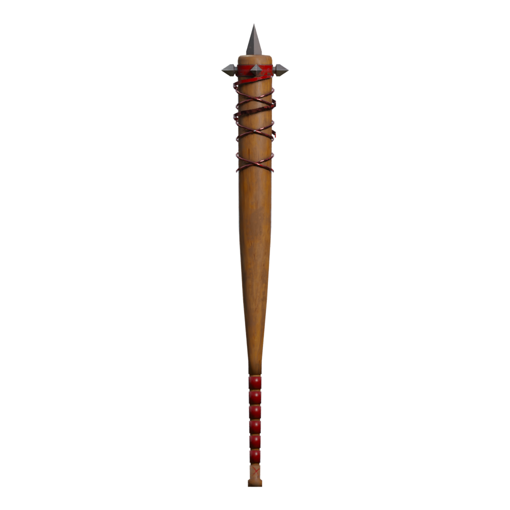 Right view of the Post Apocalyptic Baseball Bat 3D model