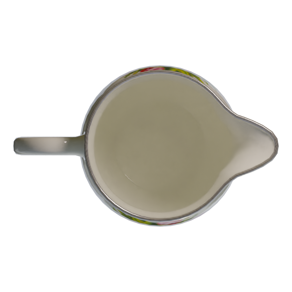 Top view of the Jug 3D model