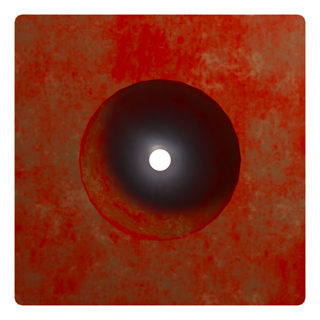 Bottom view of the Street Cone 3D model