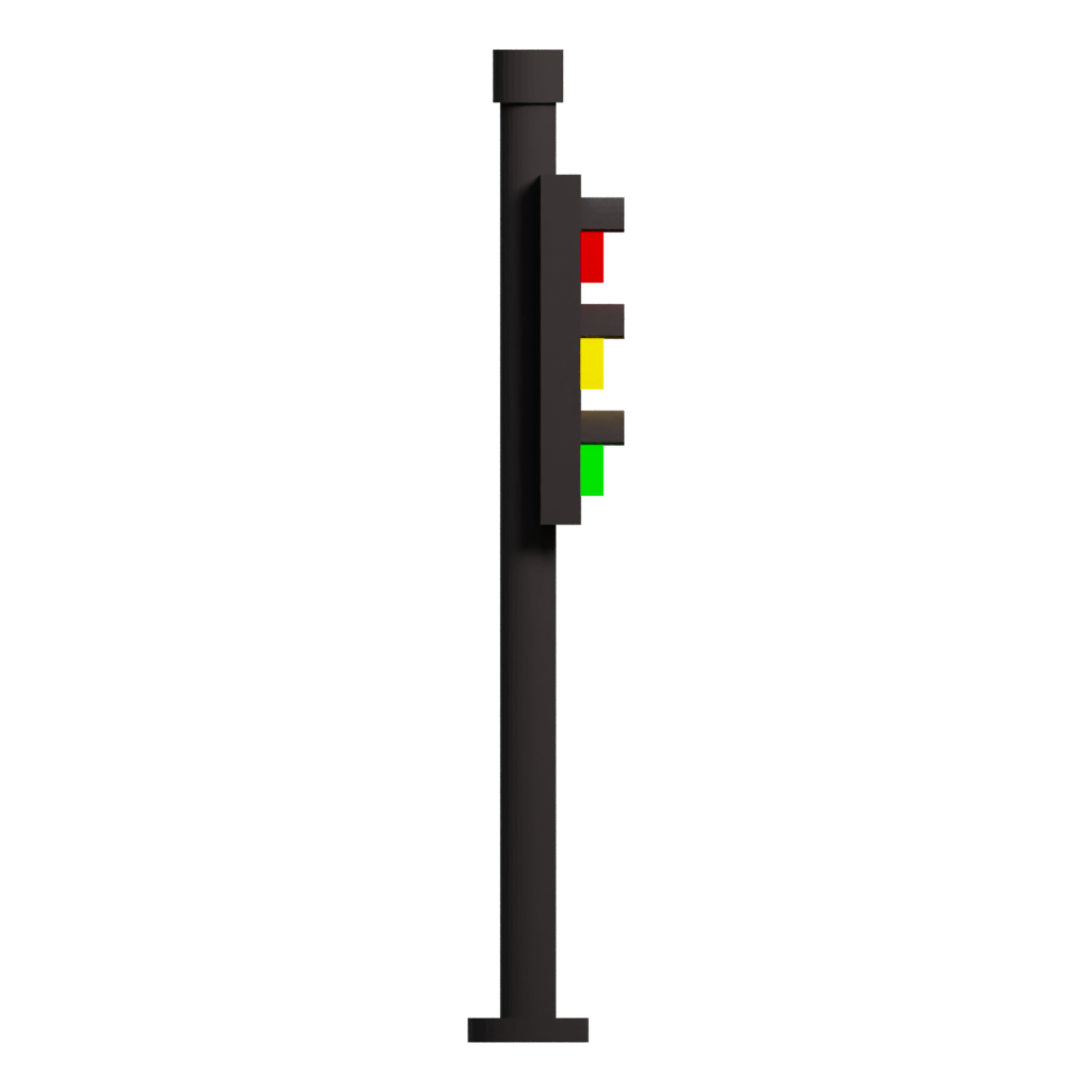 Right view of the Traffic Light 3D model
