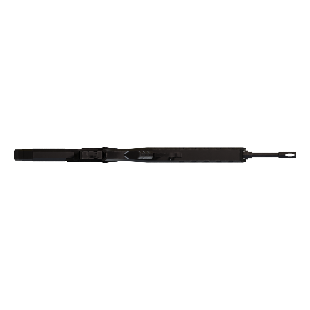 Bottom view of the FAMAS F1 3D model