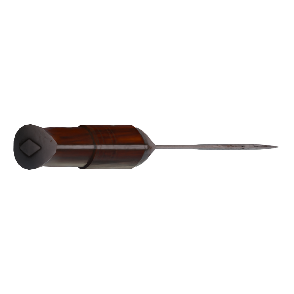 Top view of the Kukri 3D model