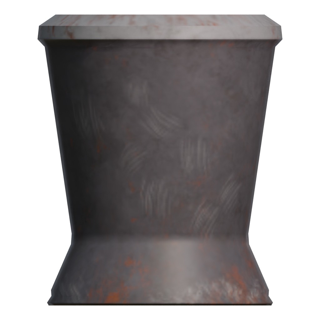Back view of the Medieval Tavern Water Cup 3D model