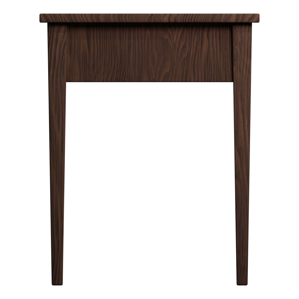 Back view of the Old Table 3D model
