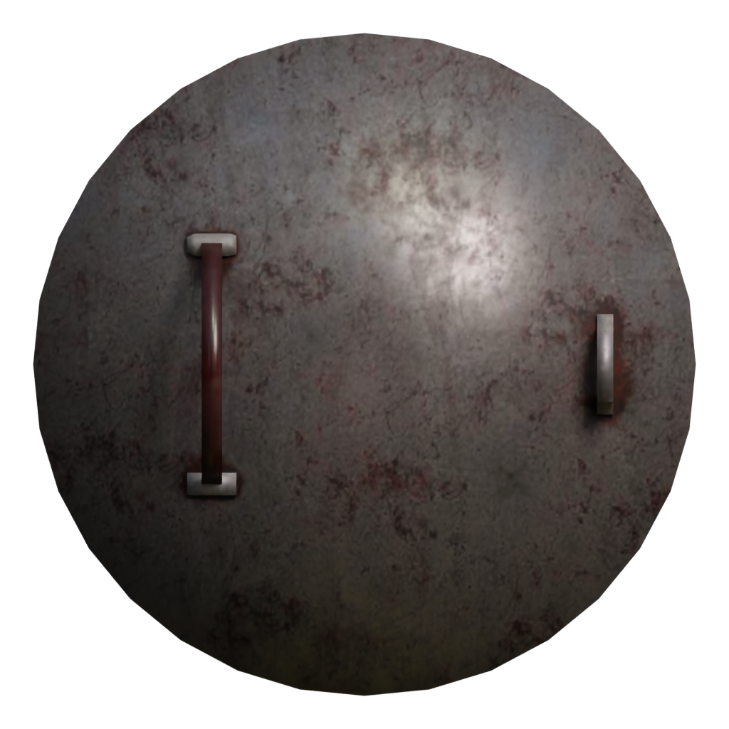 Back view of the Shield 3D model