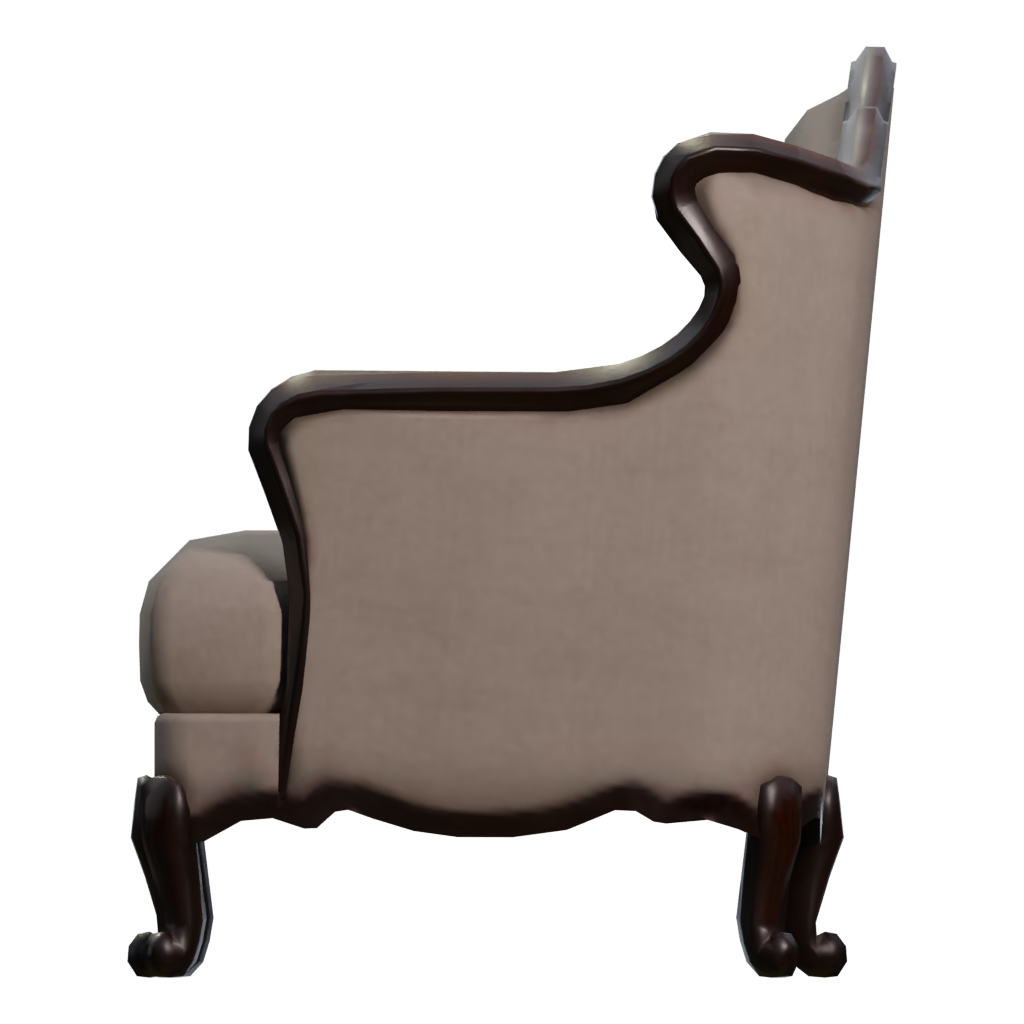 Left view of the Sofa 3D model