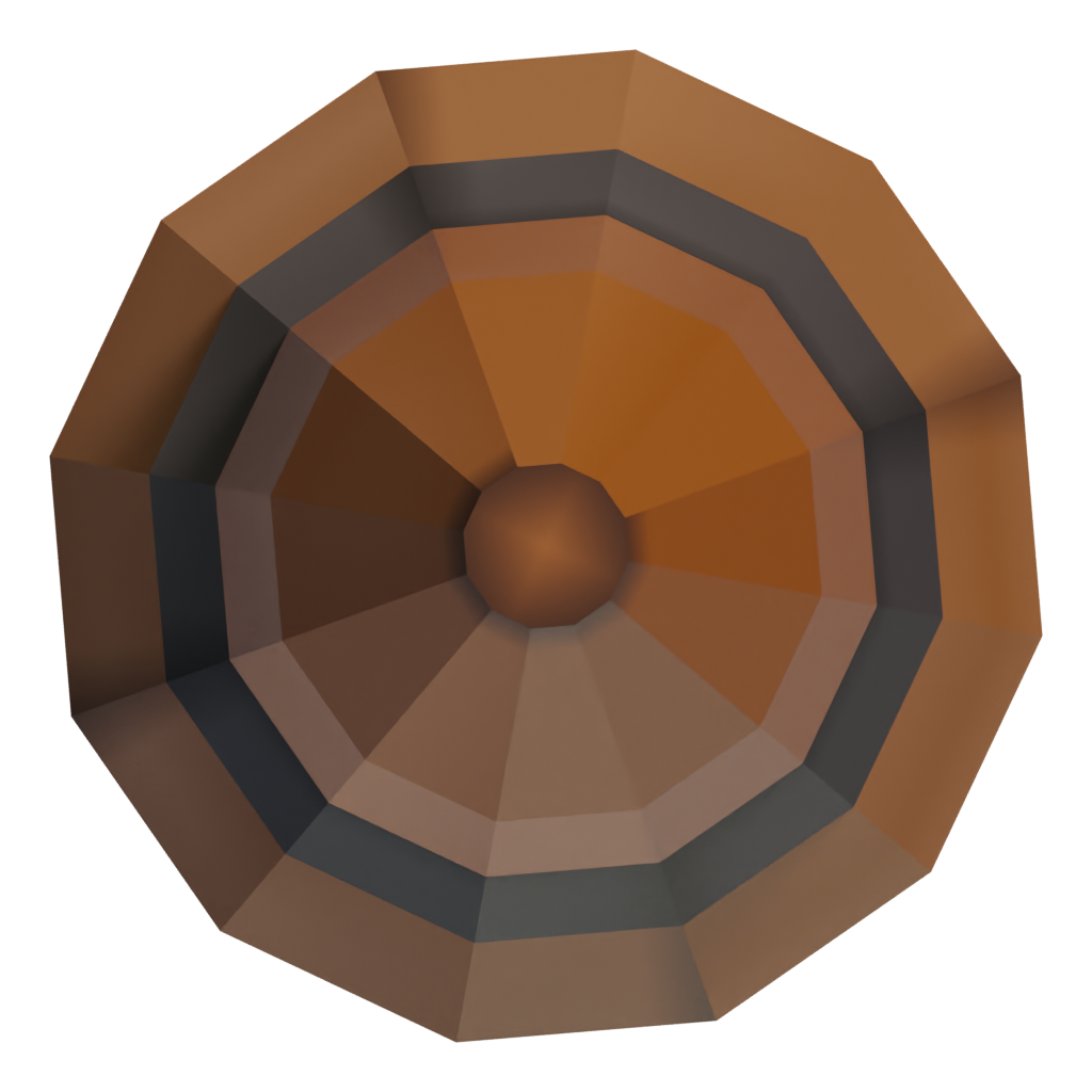Top view of the 545 Cartridge Trinket 3D model