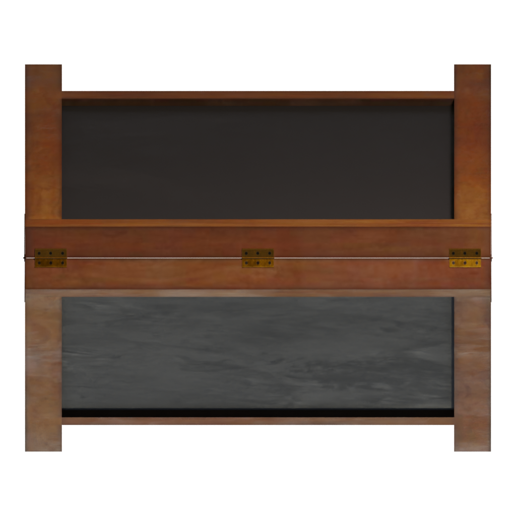 Top view of the Standing Chalkboard 3D model