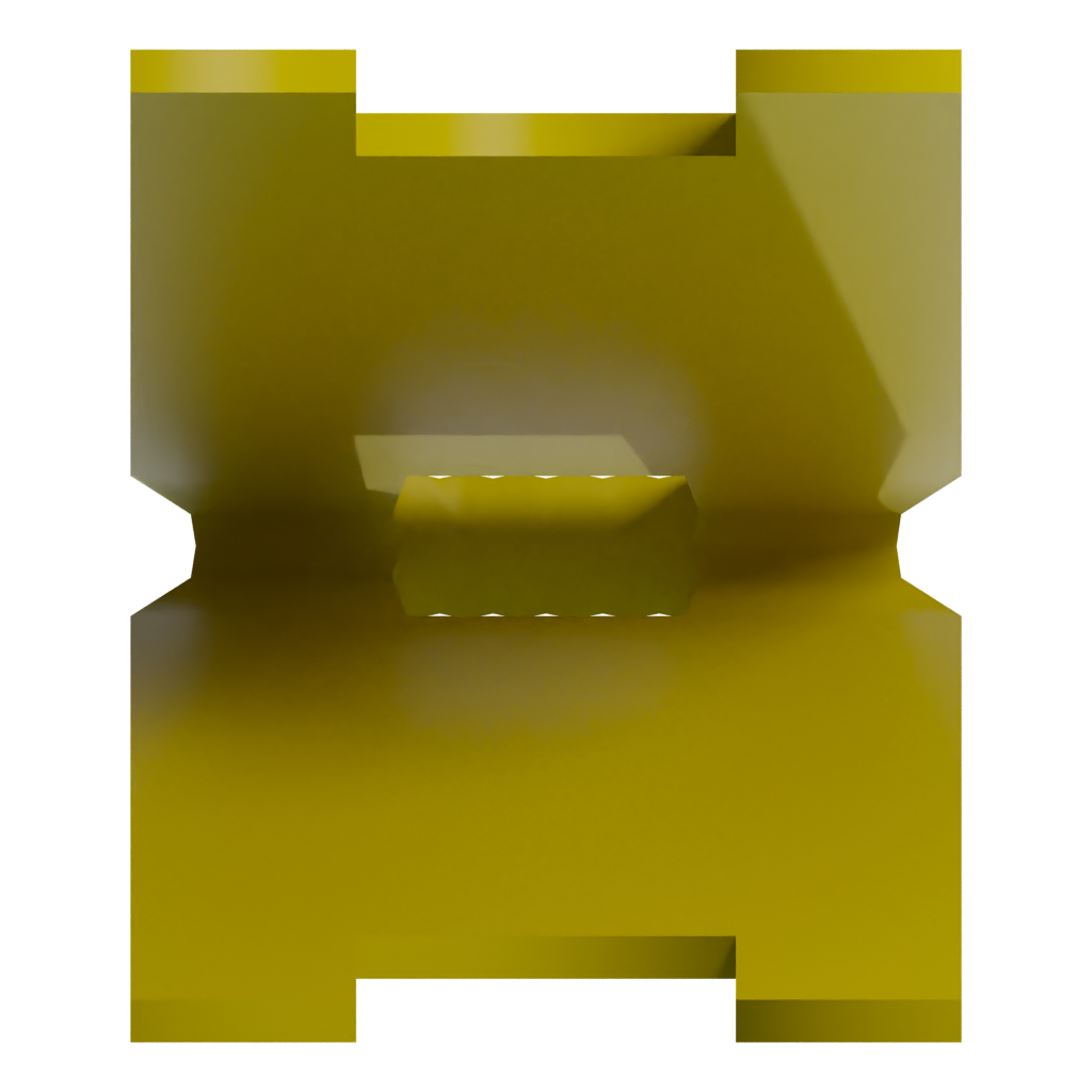Bottom view of the Wet Floor Sign 3D model