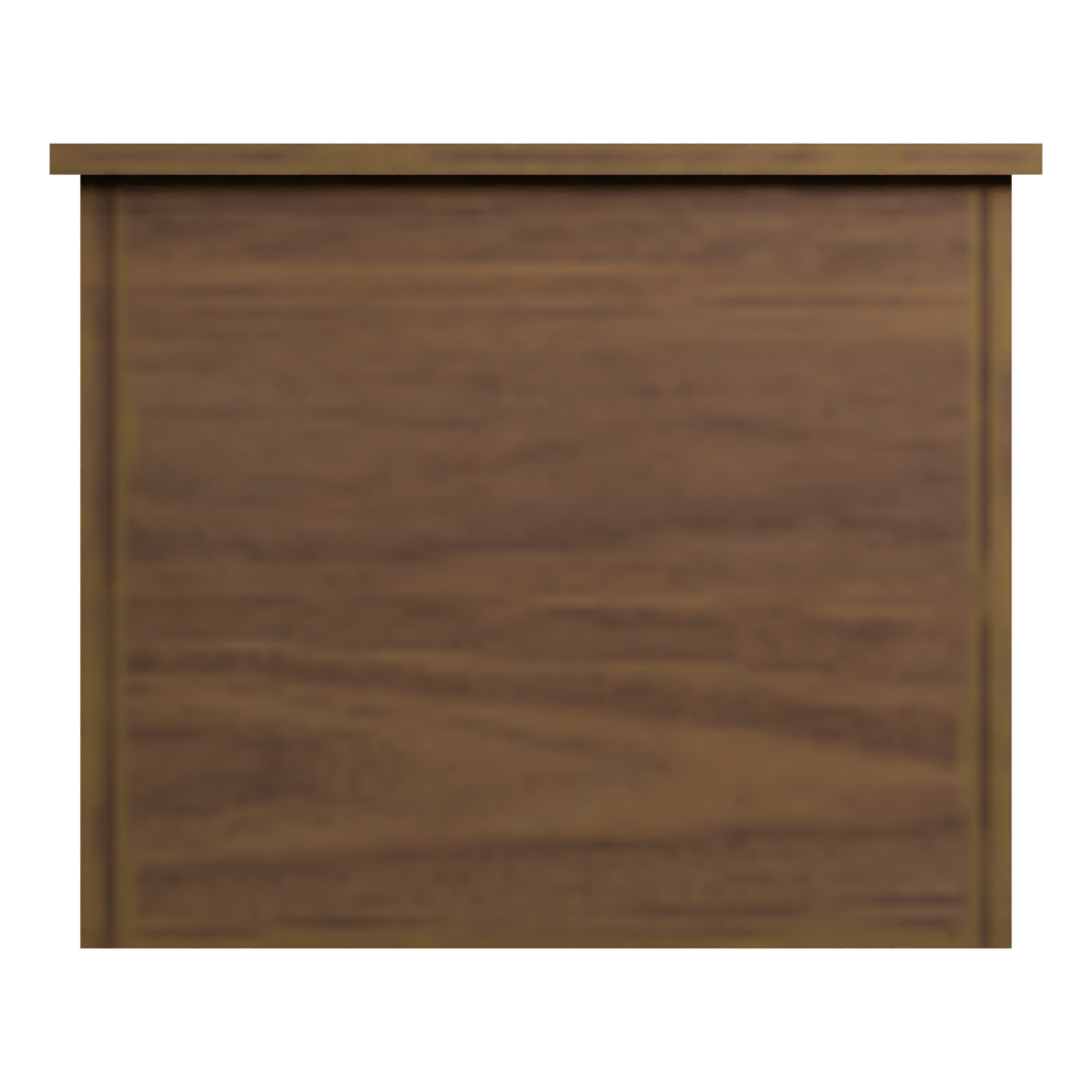 Back view of the Table 3D model
