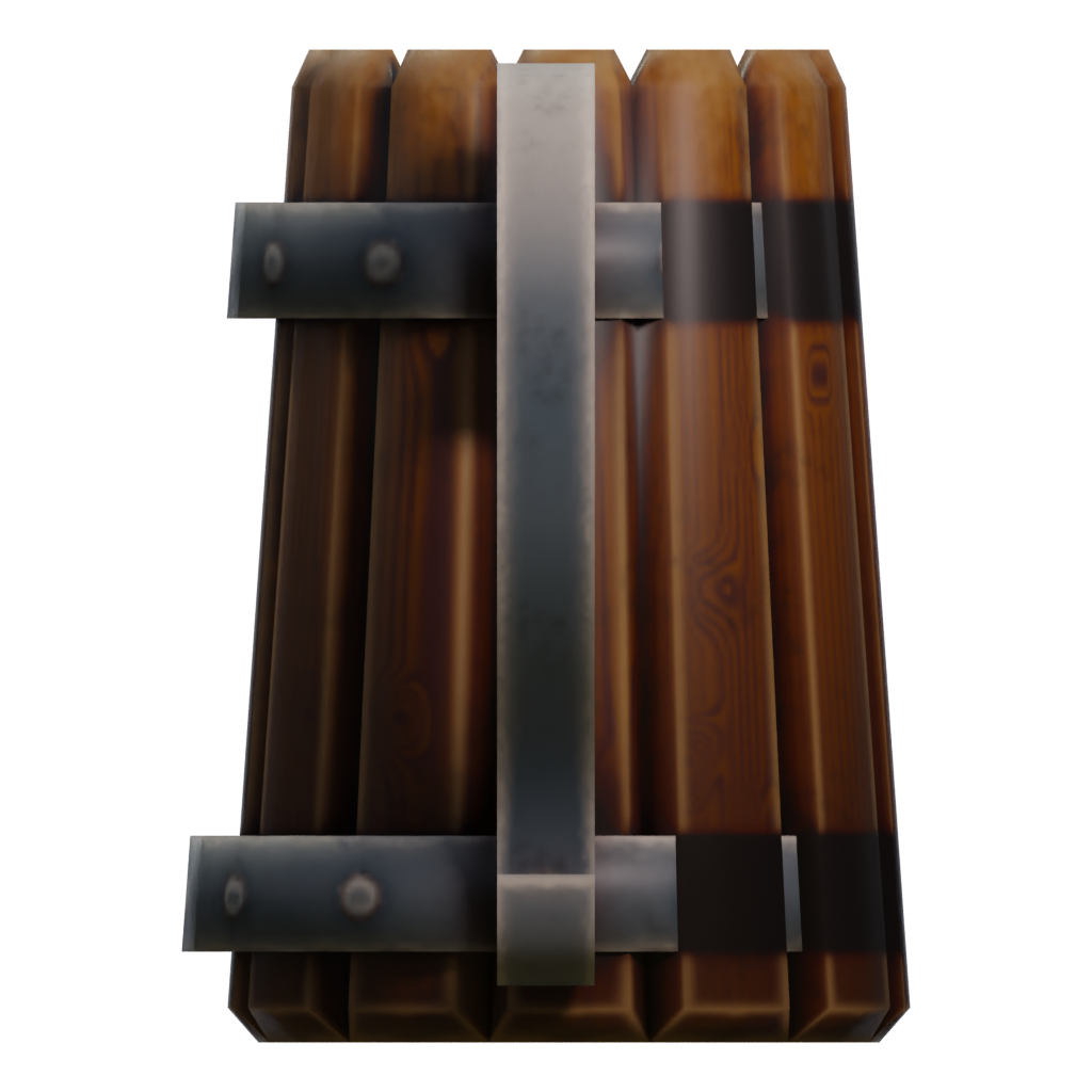 Left view of the Beer Mug 3D model