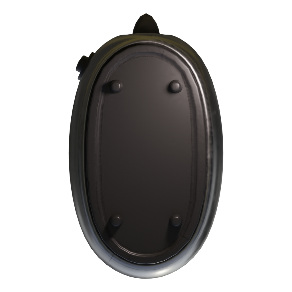 Bottom view of the Toaster 3D model