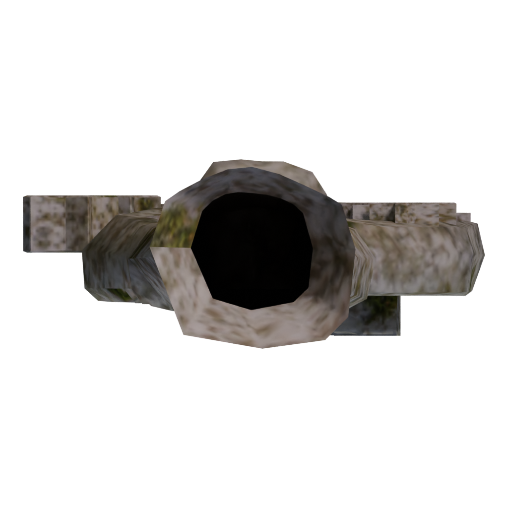 Bottom view of the Pagan Statues Set 3D model