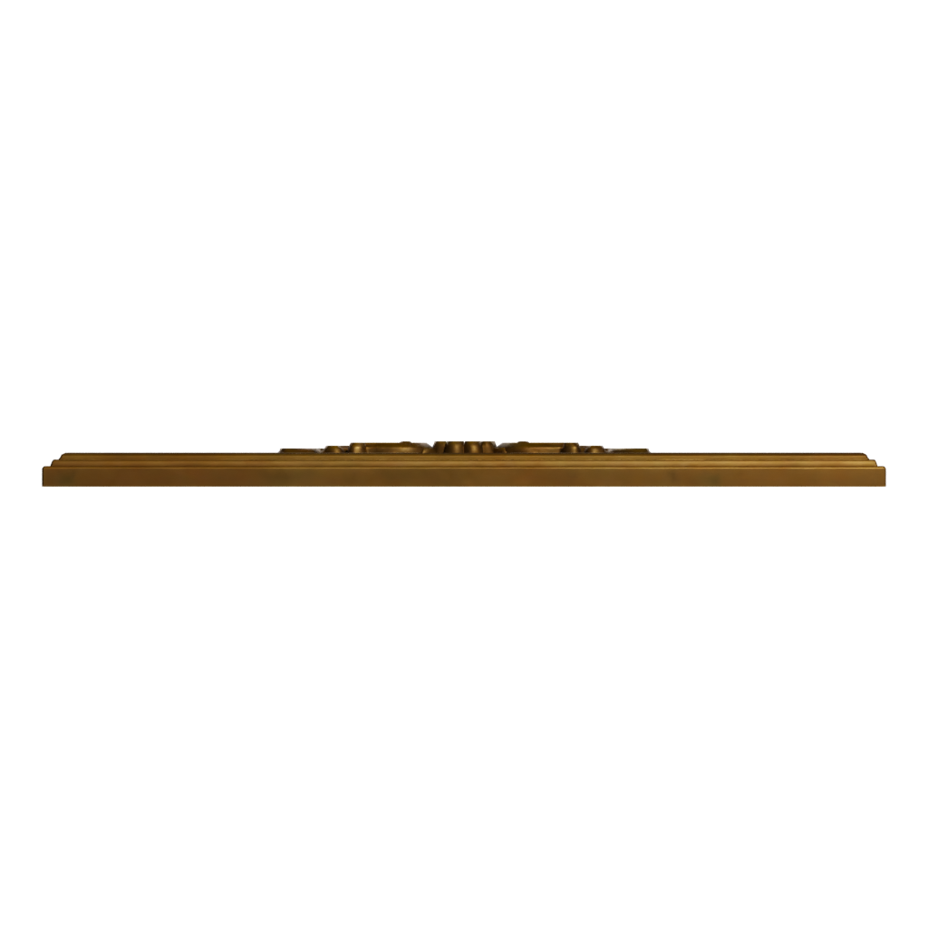 Bottom view of the Ornate Mirror 3D model