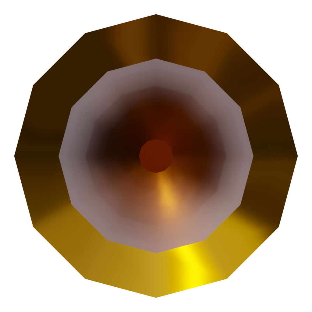 Top view of the Bullet 3D model