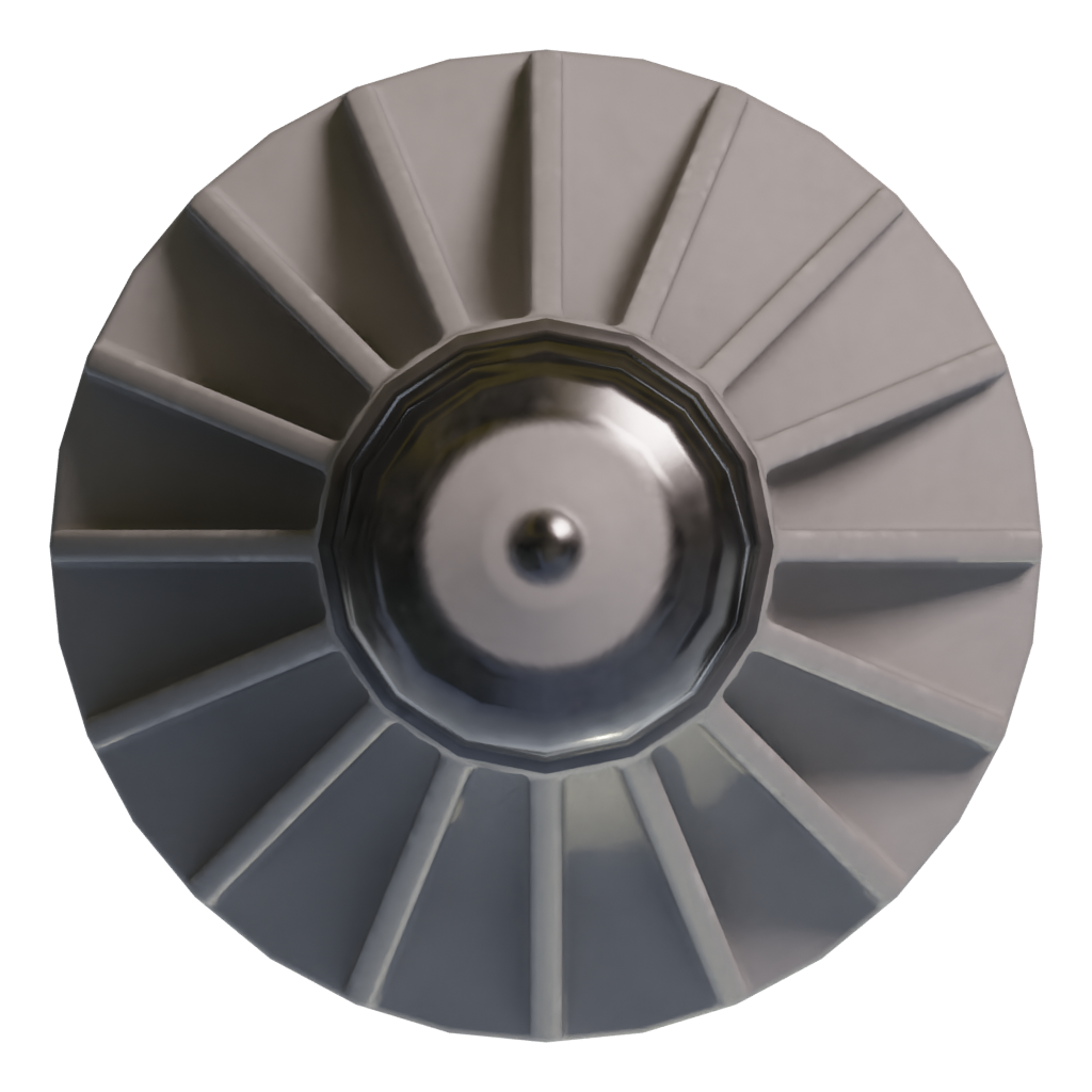 Bottom view of the Lightbulb Led 3D model