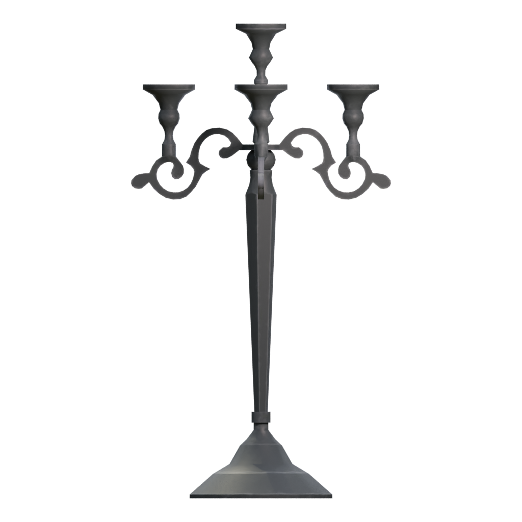 Left view of the Candelabrum 3D model