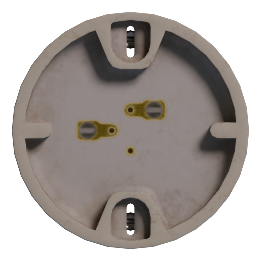 Top view of the Pull Chain Light Socket 3D model