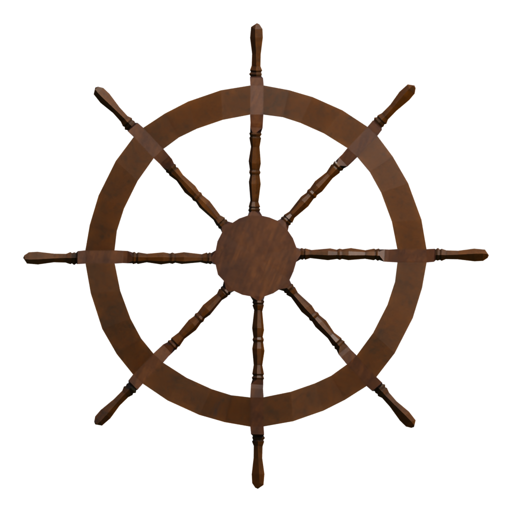 Back view of the Handwheel 3D model
