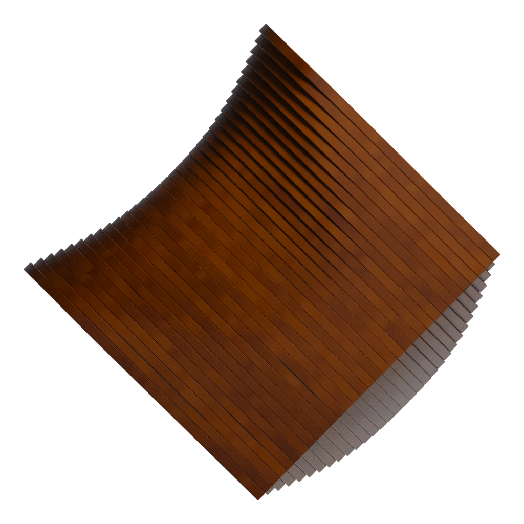 Bottom view of the Modern Chair 3D model