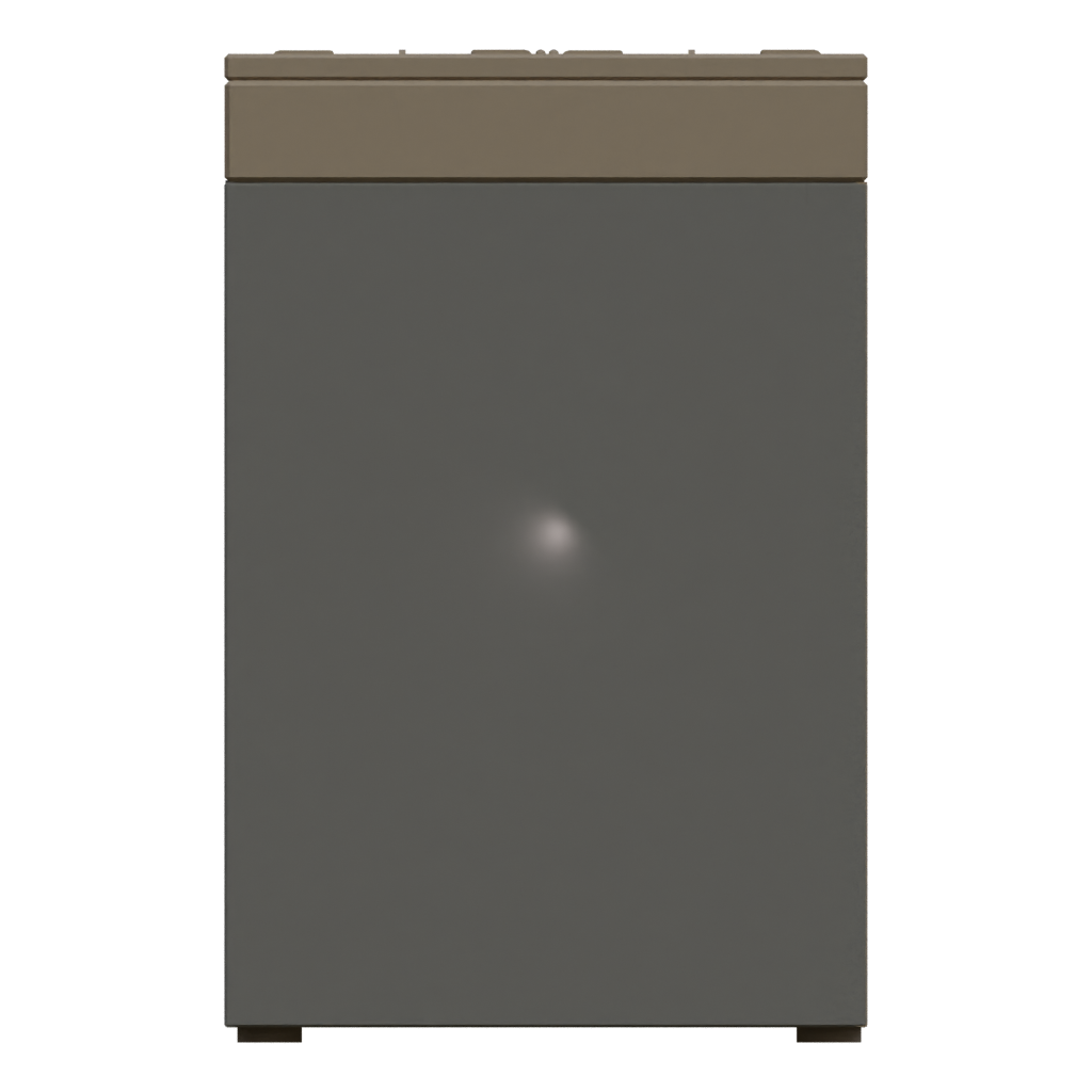 Back view of the Gas Stove 3D model