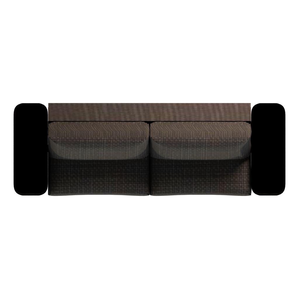Top view of the Sofa 3D model