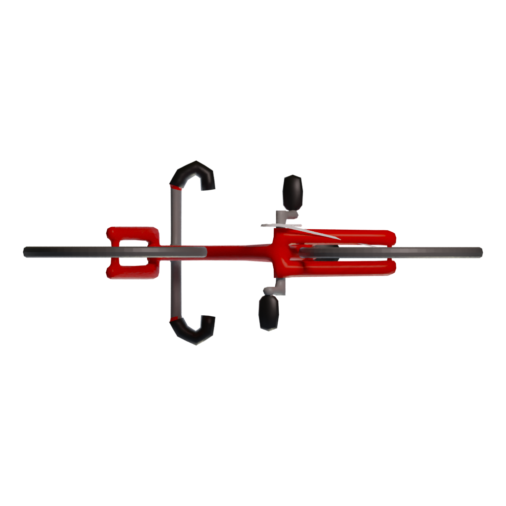 Bottom view of the Bicycle 3D model