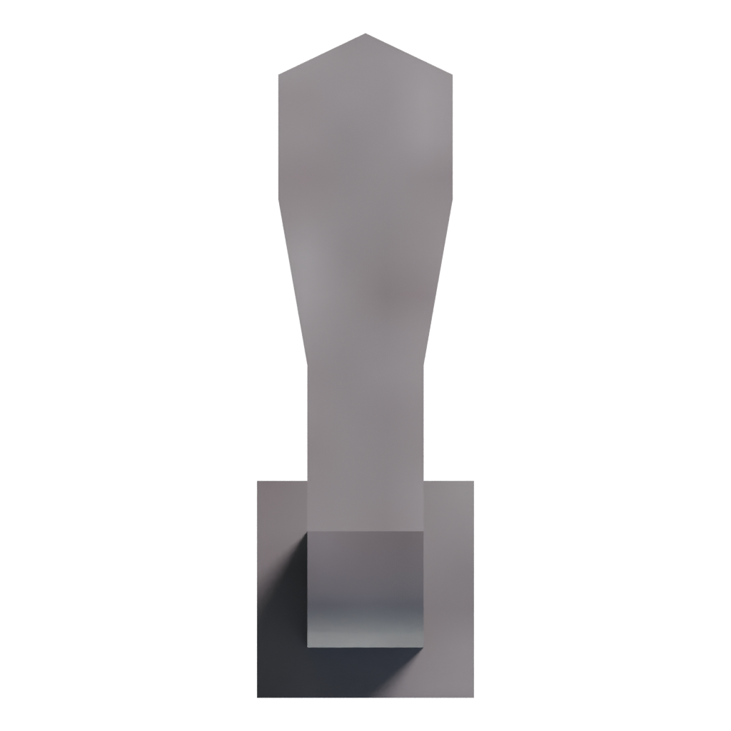 Top view of the Antique Estoc 3D model
