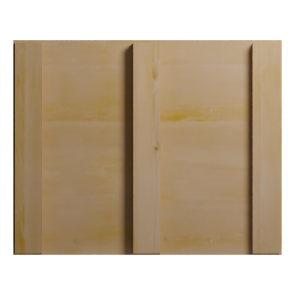 Bottom view of the Crate 3D model