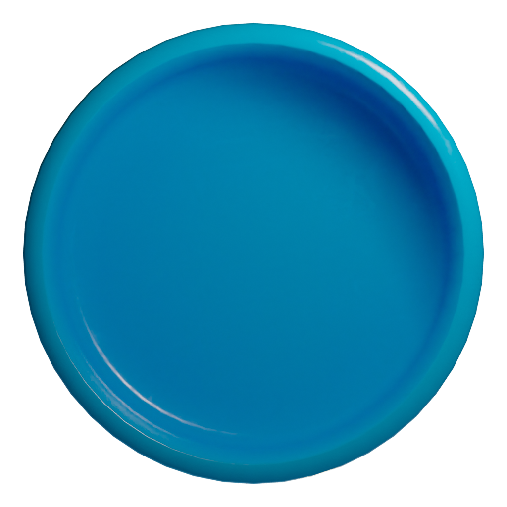 Top view of the Plastic Wash Basin 3D model
